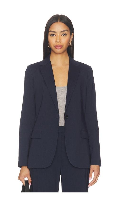 Theory Staple Blazer in Navy by THEORY
