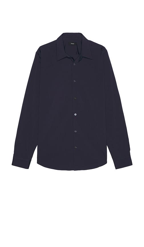 Theory Sylvain Wealth Shirt in Navy by THEORY