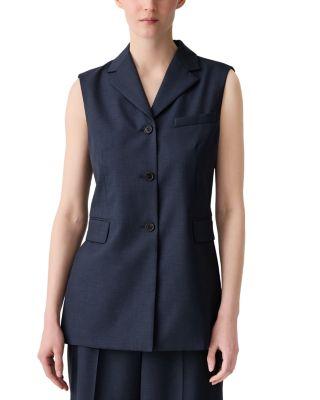 Three Button Slash Vest by THEORY