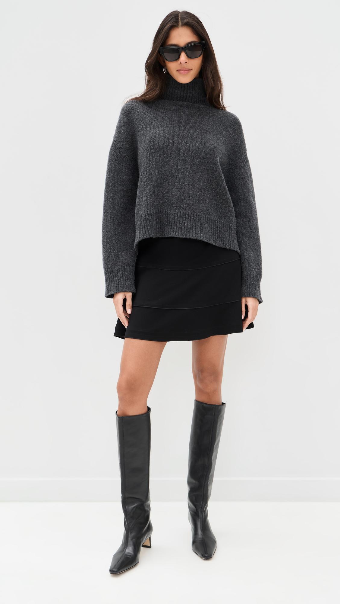Tier Seam Flare Skirt by THEORY