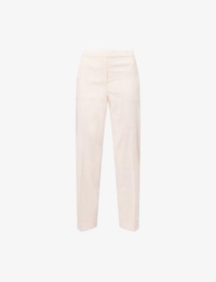 Treeca Pull-On Linen-Blend Trousers by THEORY