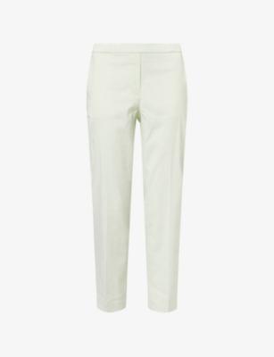 Treeca Pull-On Linen-Blend Trousers by THEORY