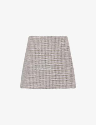 Tweed Cotton-Blend Mini Skirt by THEORY