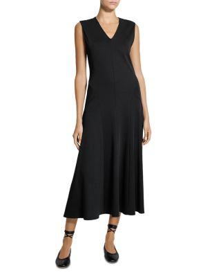 V Neck Midi Dress by THEORY