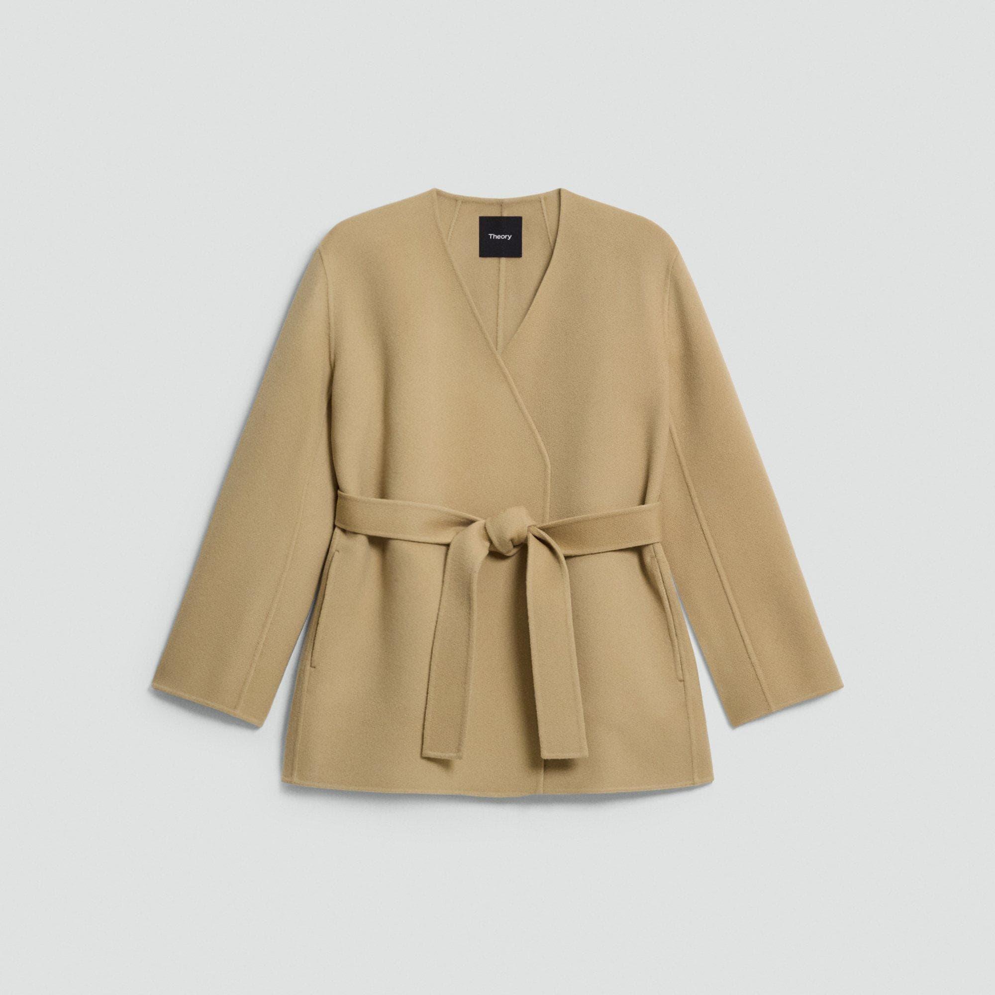 Veste Cardigan à Double Boutonnage en Laine et Cachemire Double Face by THEORY