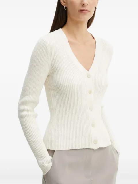 button v-neck cardigan by THEORY