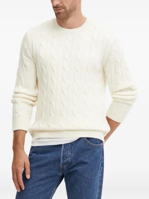 cable-knit crew-neck sweater by THEORY
