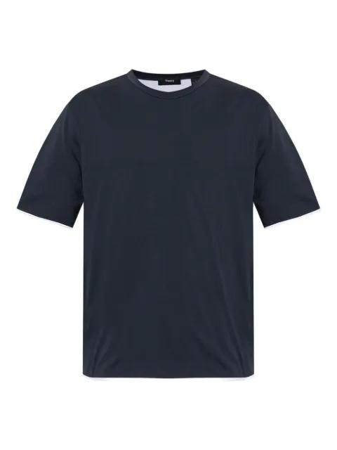 contrasting-trim T-shirt by THEORY