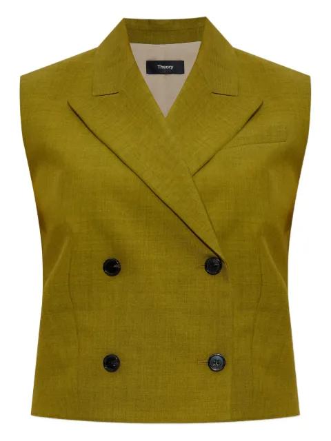 double-breasted gilet by THEORY