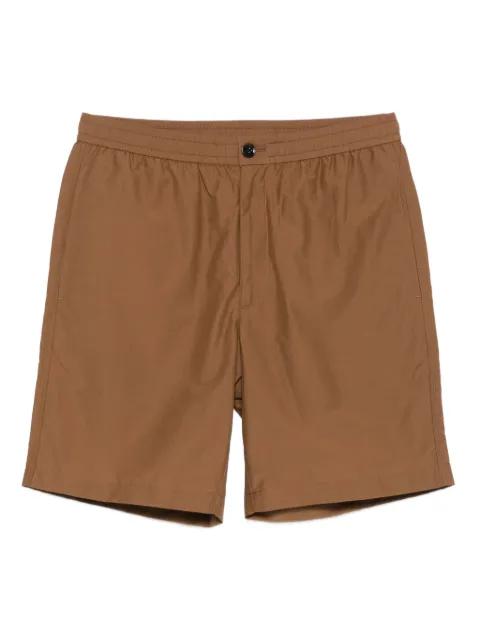 elastic-waist cotton-blend deck shorts by THEORY