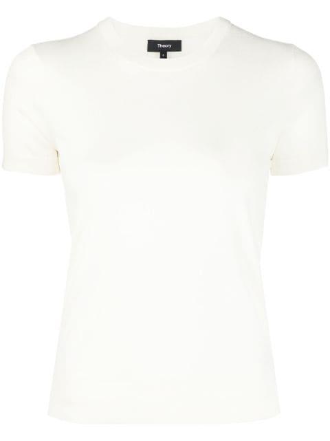 fine-knit wool-blend top by THEORY