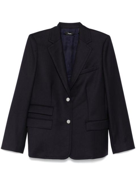 flannel blazer by THEORY