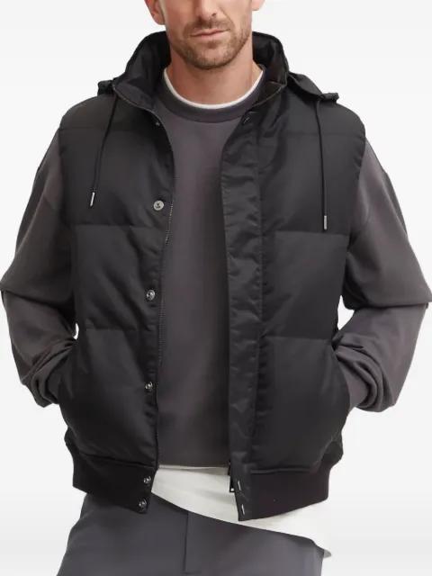 hoodied zip-up gilet by THEORY