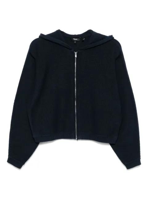 hoodied zip-up jacket by THEORY
