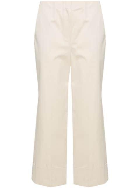 mid-rise cropped trousers by THEORY
