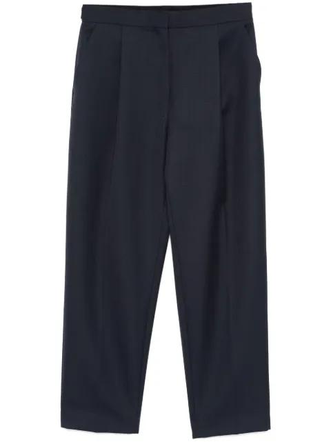 pleat-detail trousers by THEORY