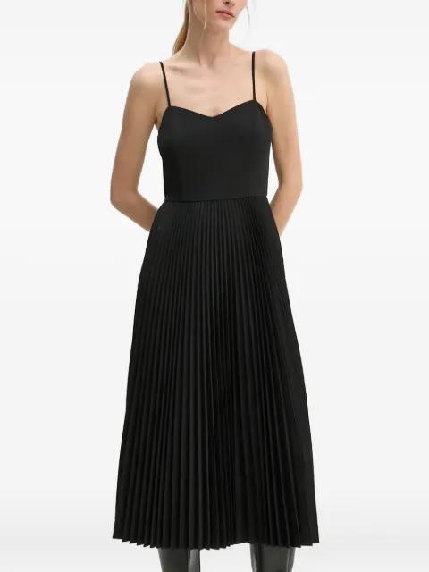 pleated midi dress by THEORY