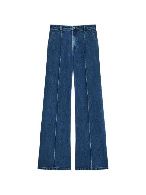 seam-detail wide-leg jeans by THEORY