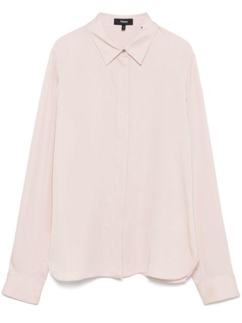 silk blouse by THEORY
