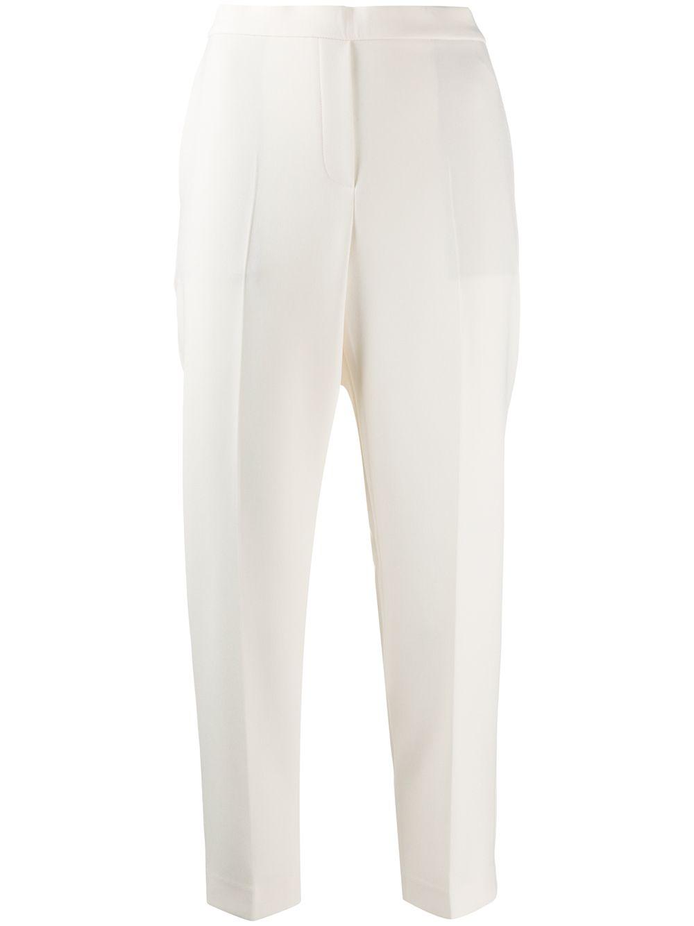 straight-leg cropped trousers by THEORY