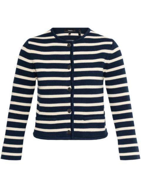 striped cardigan by THEORY