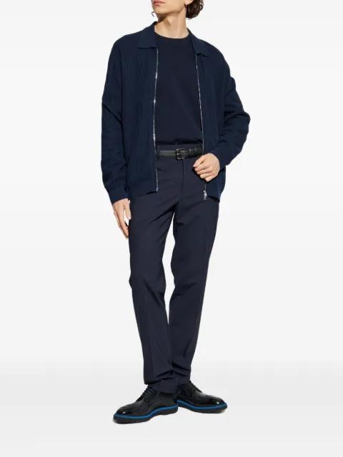 textured crew-neck jumper by THEORY