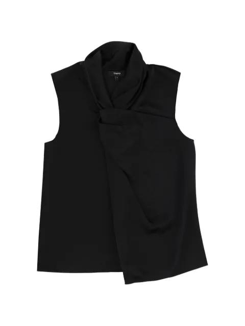 twisted sleeveless top by THEORY