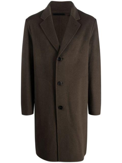 wool-blend single-breasted coat by THEORY