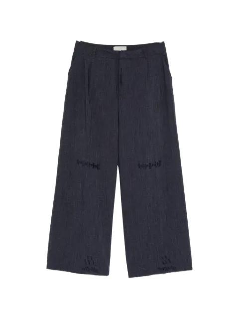 belt-loops trousers by THESTROY