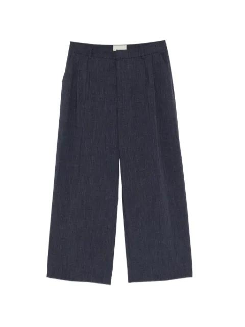 pleated wide-leg trousers by THESTROY
