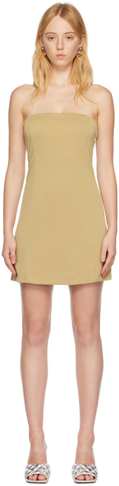 Khaki Form Minidress by THIRD FORM