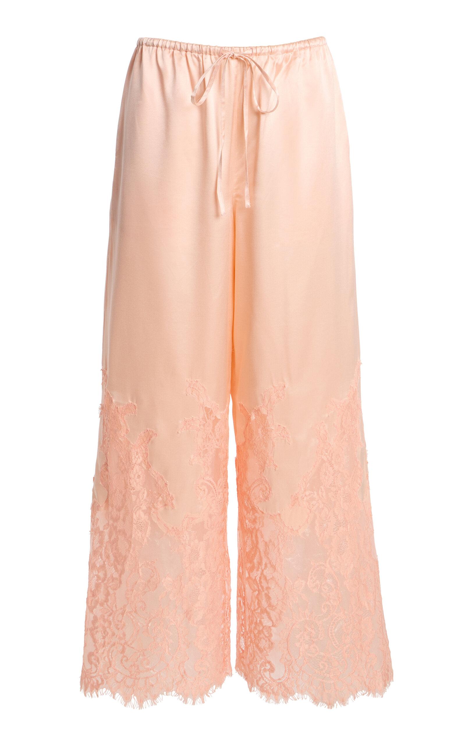 Third Form Exclusive Adore Lace-Trimmed Silk-Blend Pants - Moda Operandi by THIRD FORM