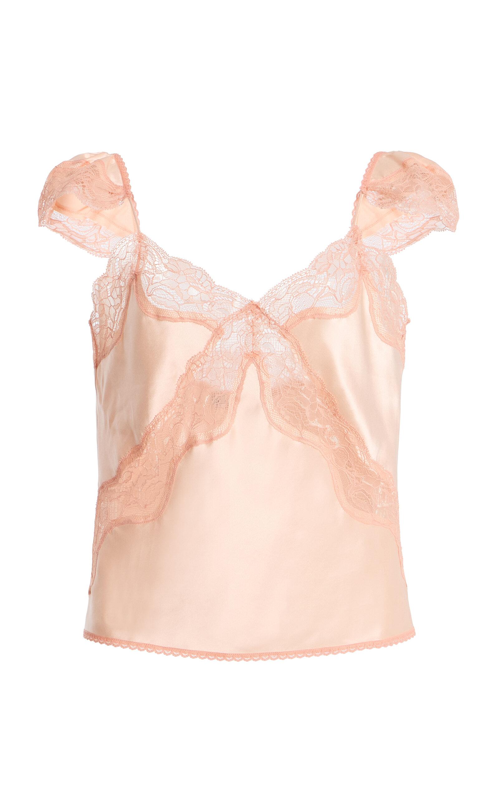 Third Form Exclusive Lace-Trimmed Satin Camisole Top - Moda Operandi by THIRD FORM