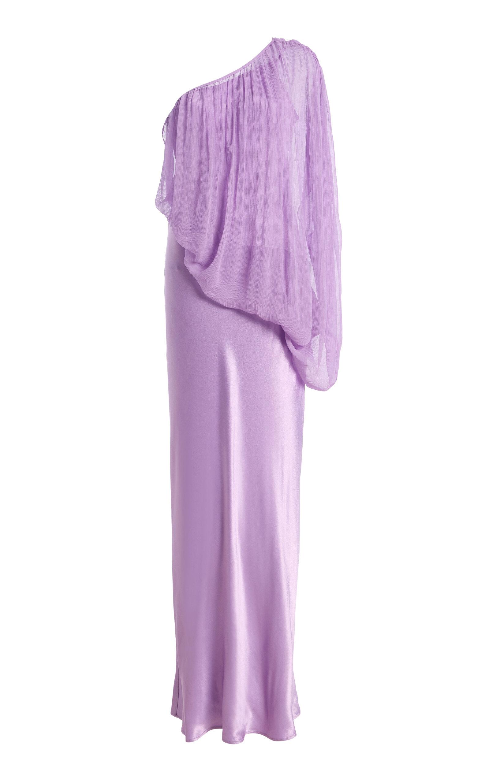 Third Form Exclusive Solstice One-Shoulder Chiffon Maxi Dress - Moda Operandi by THIRD FORM