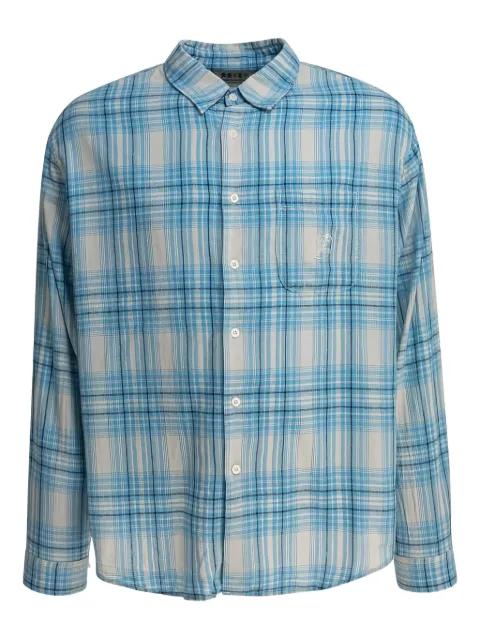 checked embroidered shirt by THISISNEVERTHAT