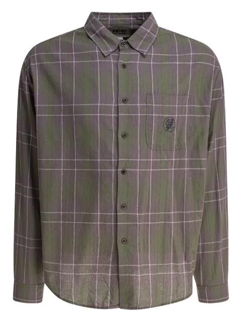checked embroidered shirt by THISISNEVERTHAT