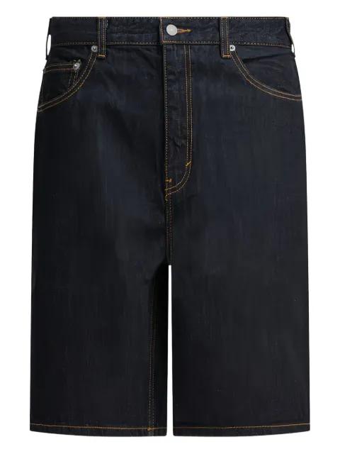 embroidered denim shorts by THISISNEVERTHAT