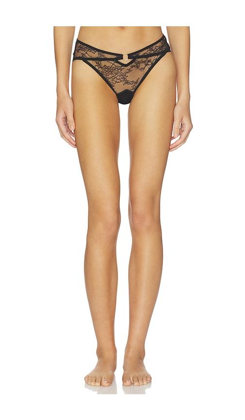 Thistle and Spire Icon Thong in Black by THISTLE&SPIRE