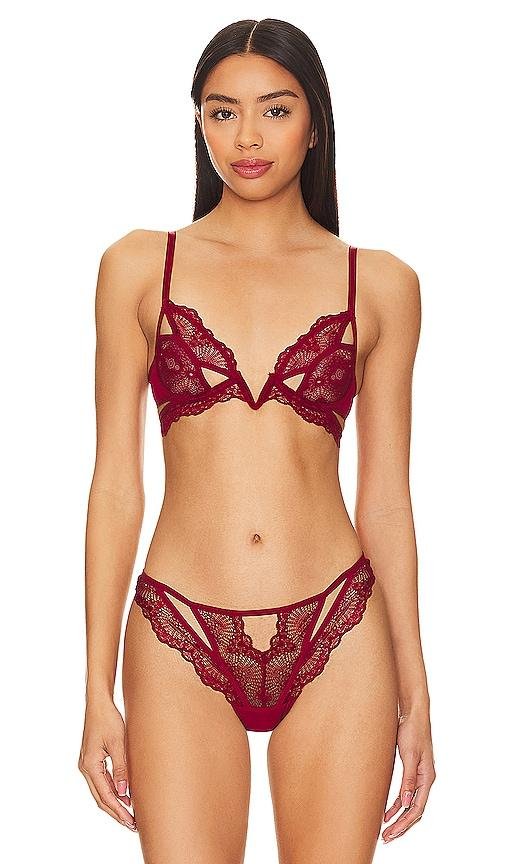 Thistle and Spire Kane V-wire Bra in Red by THISTLE&SPIRE