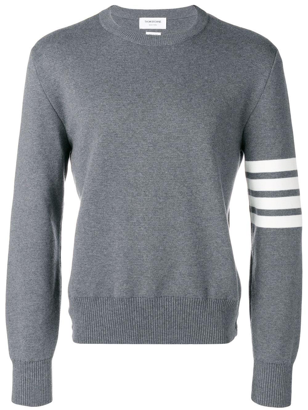 4-Bar Milano Stitch Pullover by THOM BROWNE