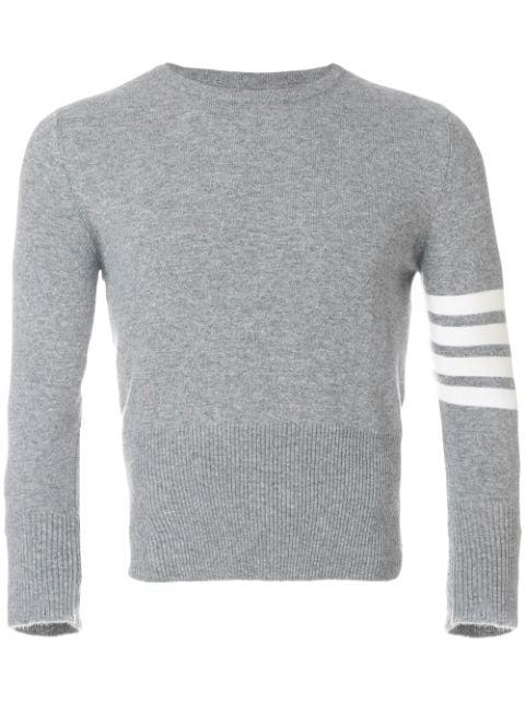 4-Bar Short Cashmere Pullover by THOM BROWNE