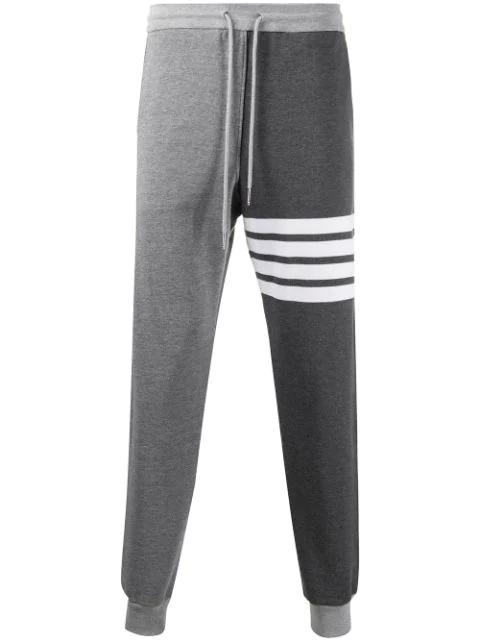 4-Bar Stripes track pants by THOM BROWNE