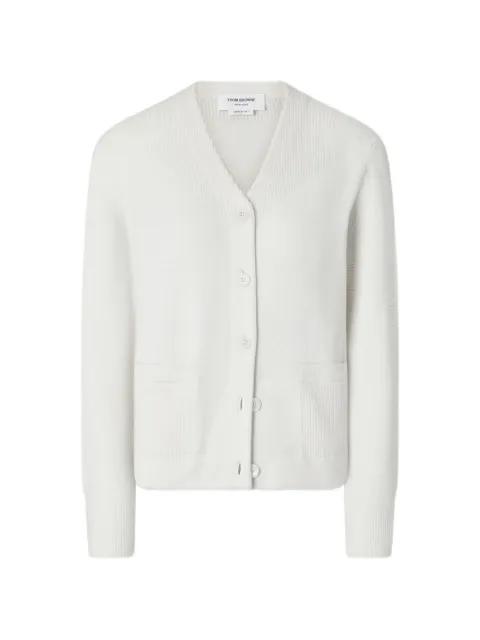 4-Bar Trompe L'oeil cardigan by THOM BROWNE