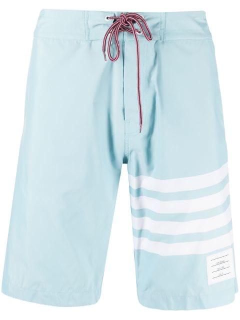 4-Bar board shorts by THOM BROWNE