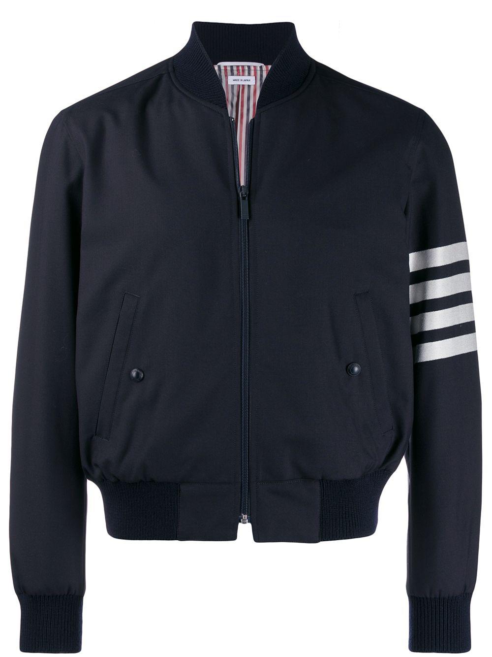4-Bar bomber jacket by THOM BROWNE