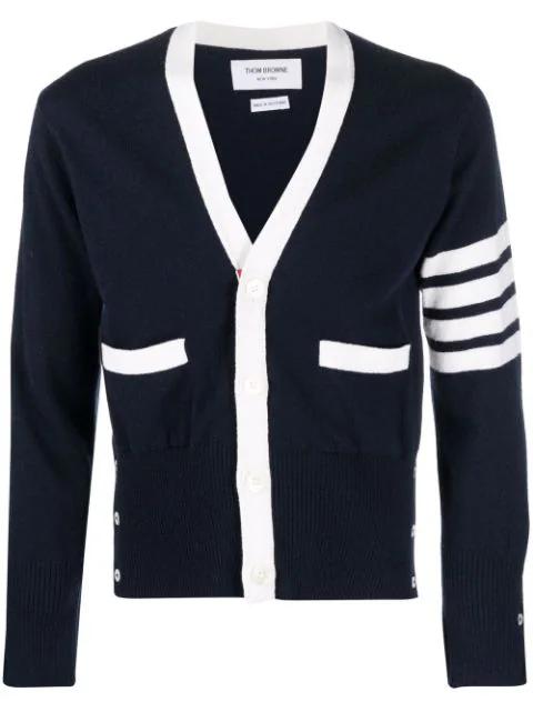 4-Bar cashmere cardigan by THOM BROWNE
