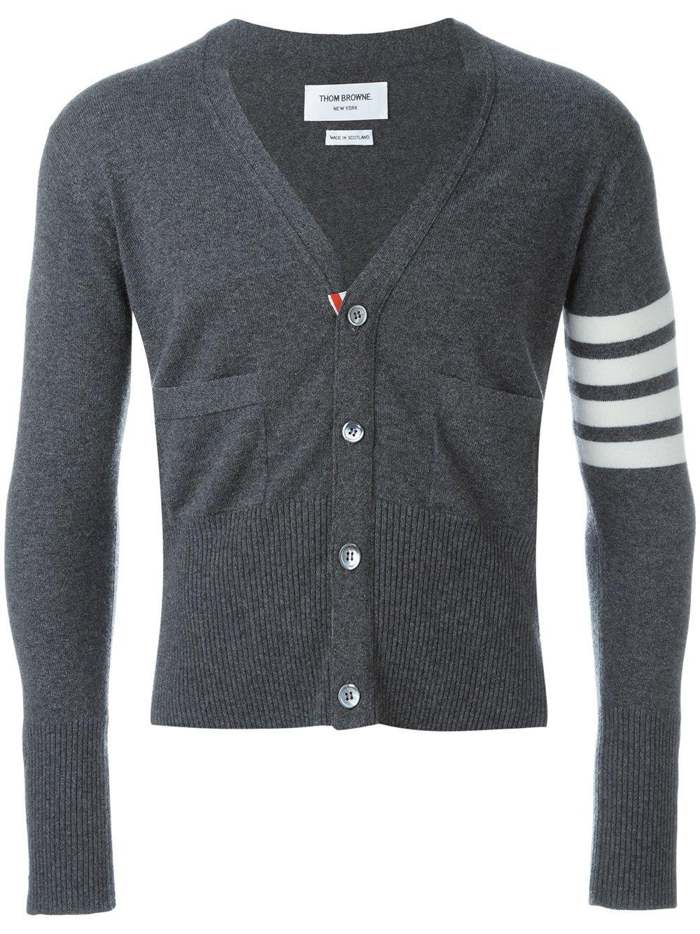 4-Bar cashmere cardigan by THOM BROWNE