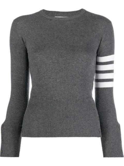 4-Bar cashmere knitted jumper by THOM BROWNE