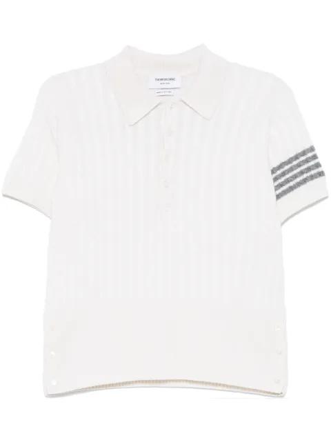 4-Bar cashmere polo shirt by THOM BROWNE
