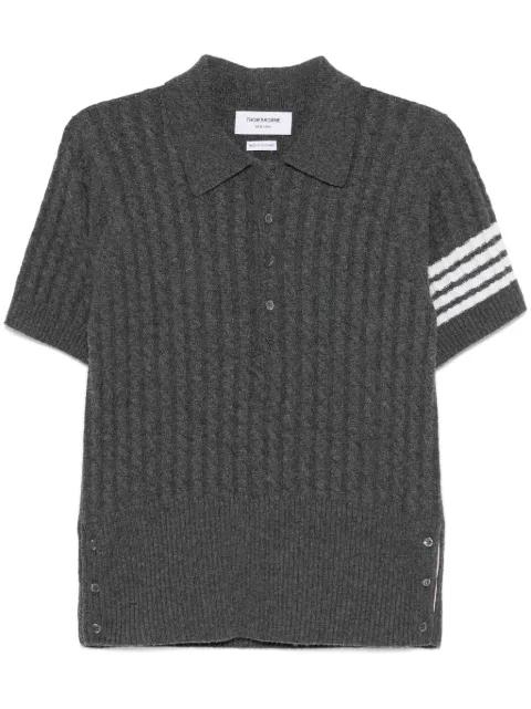 4-Bar cashmere polo shirt by THOM BROWNE